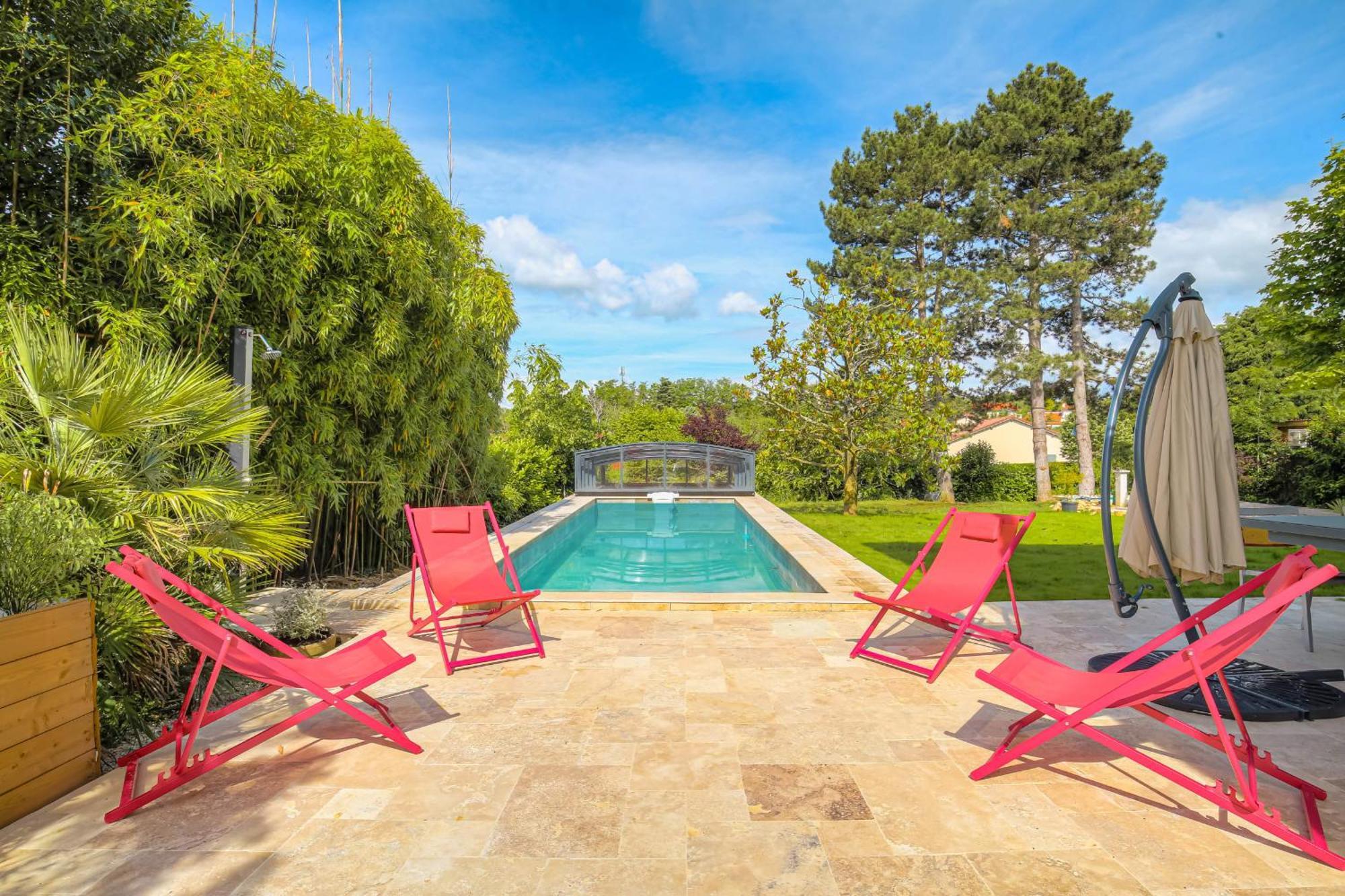 Charmante Maison Avec Piscine Proche Lyon Villa Dardilly Exterior photo